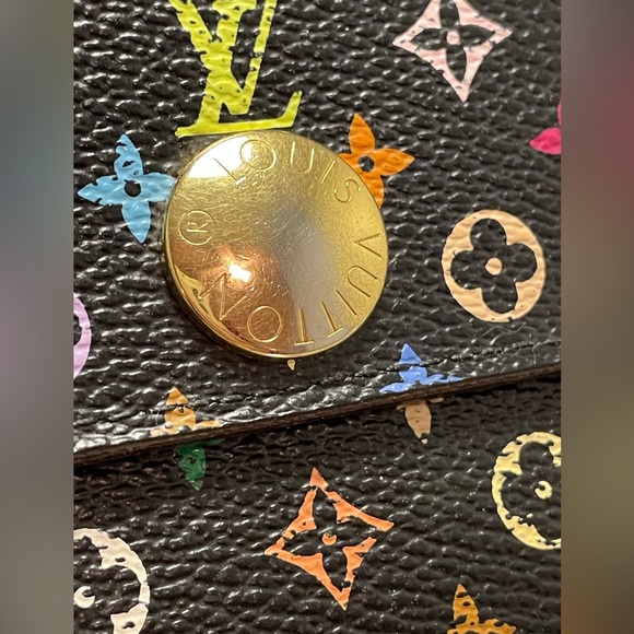 Louis Vuitton Murakami black Sarah wallet - Picture 2 of 15